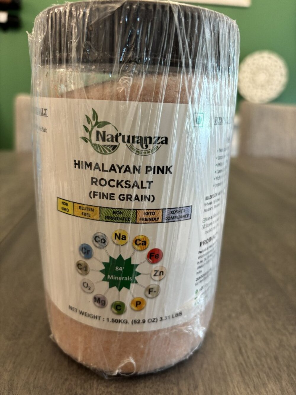 Himalayan pink rock salt (fine grain)